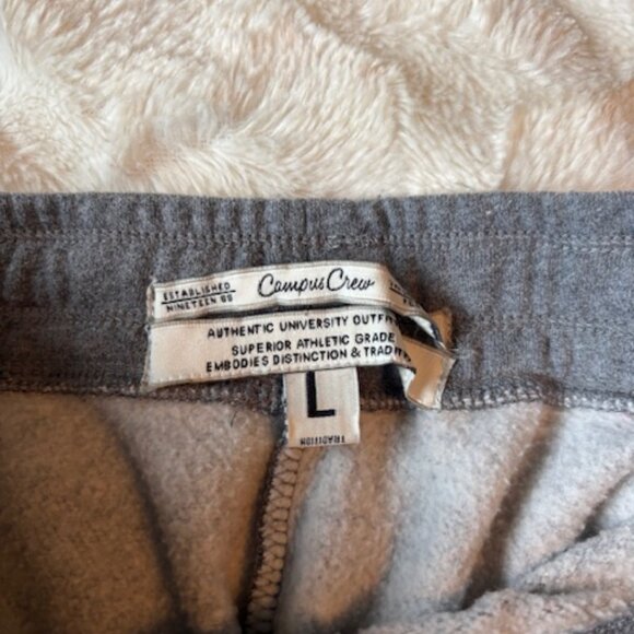 2/$40 Campus Crew Muskoka Grey Capri Joggers Girls Size L - Picture 8 of 12